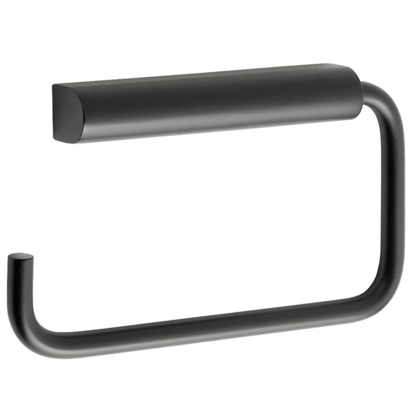 Cutout image of JTP Vos Matt Black Wall-Hung Toilet Roll Holder